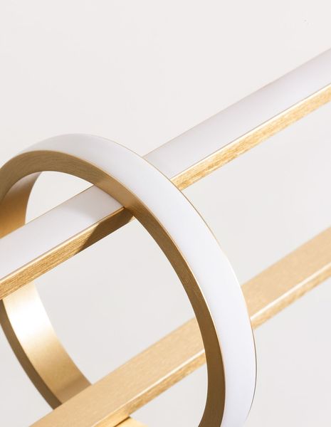 Nova Luce ARTE LED Pendelleuchte Gold 29W Warmweiss 90x13x120cm dimmbar 9113122