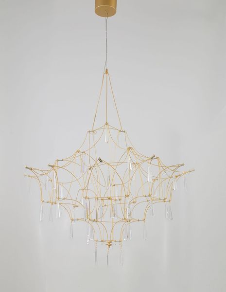 Nova Luce GORO LED Pendelleuchte Gold 20W Warmweiss 160x80cm 9116820