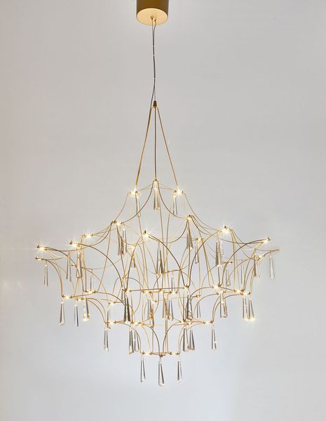 Nova Luce GORO LED Pendelleuchte Gold 20W Warmweiss 160x80cm 9116820