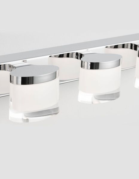 Nova Luce SABIA LED Wandleuchte Chrom 20W IP44 Warmweiss 51x9,8x7,5cm 9122341