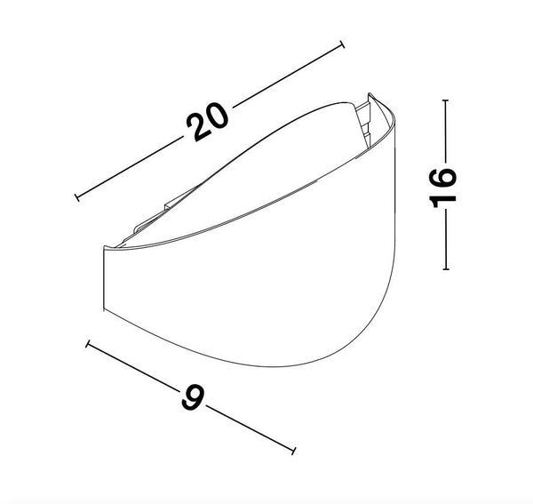 Nova Luce ASTRID LED Wandleuchte Weiß 12W Warmweiss 20x9x16cm 9128312