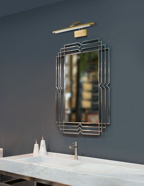 Nova Luce TIFFANY LED Wandleuchte Messing 12W Neutralweiss 57,5x20x11,5cm 9141288