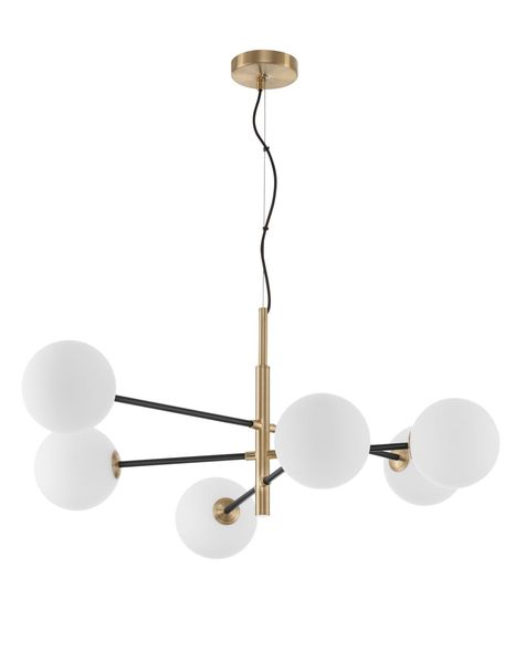 Nova Luce VITRA Pendelleuchte G9 6-fach Gold 103x75x136cm dimmbar 9143306