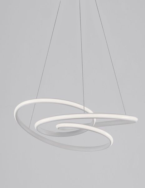 Nova Luce MENTON LED Pendelleuchte Weiß 43W Warmweiss 120x52cm dimmbar 9147111