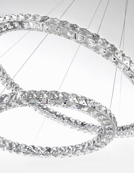 Nova Luce QUENTIN LED Pendelleuchte Chrom 60W Neutralweiss 120x70cm 9172518