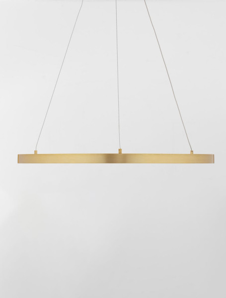 Nova Luce EMPATIA LED Pendelleuchte Messing 35W Warmweiss 120x60cm dimmbar 9172863