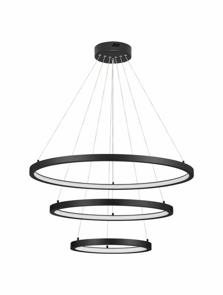 Nova Luce EMPATIA LED Pendelleuchte Schwarz 108W Warmweiss 120x80cm dimmbar 9172867