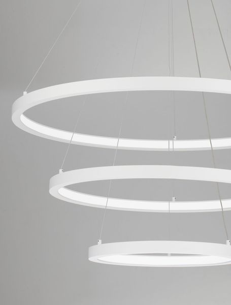 Nova Luce EMPATIA LED Pendelleuchte Weiß 108W Warmweiss 120x80cm dimmbar 9172868