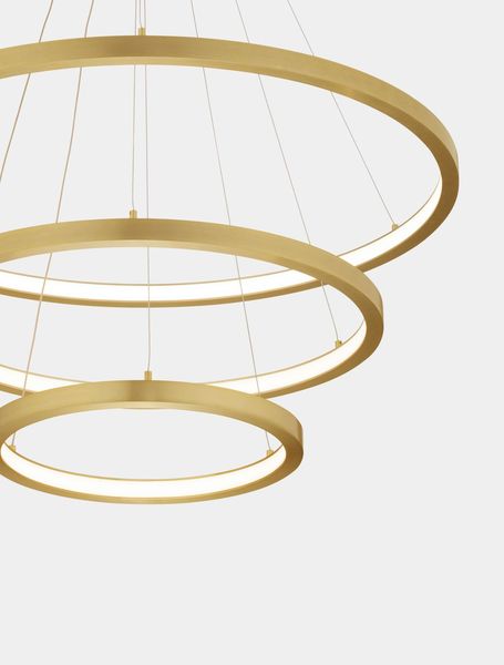 Nova Luce EMPATIA LED Pendelleuchte Messing 108W Warmweiss 150x80cm dimmbar 9172869