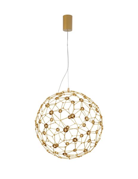 Nova Luce SOLE LED Pendelleuchte Gold 21W Warmweiss 250x410cm 9186002