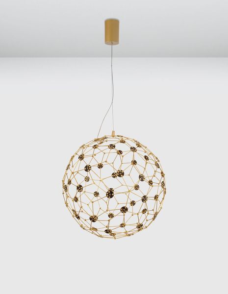 Nova Luce SOLE LED Pendelleuchte Gold 21W Warmweiss 250x410cm 9186002