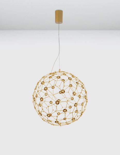 Nova Luce SOLE LED Pendelleuchte Gold 21W Warmweiss 250x410cm 9186002