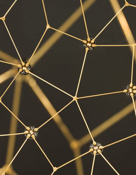 Nova Luce SOLE LED Pendelleuchte Gold 21W Warmweiss 250x410cm 9186002