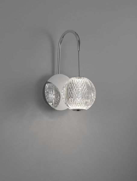 Nova Luce BRILLANTE LED Wandleuchte Chrom 4W Neutralweiss 14x18x27cm 9186906