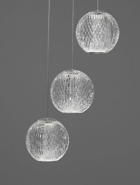 Nova Luce BRILLANTE LED Pendelleuchte Chrom 16W Neutralweiss 120x22cm dimmbar 9186909