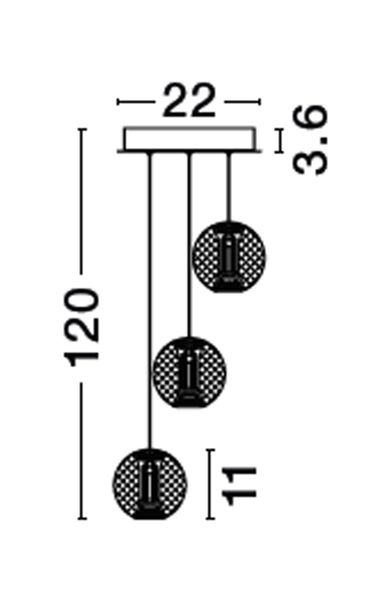 Nova Luce BRILLANTE LED Pendelleuchte Chrom 16W Neutralweiss 120x22cm dimmbar 9186909
