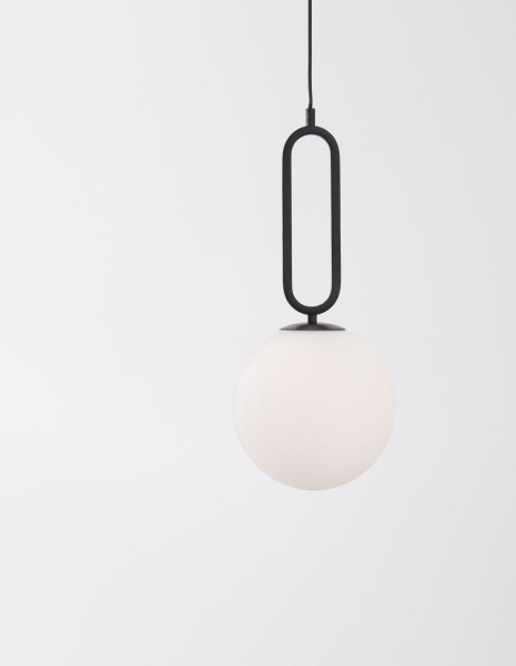 Nova Luce GRUS Pendelleuchte E27 Schwarz 120x25cm dimmbar 9191252