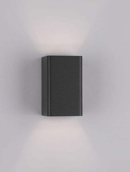 Nova Luce GOA Wandleuchte G9 Anthrazit 5W IP65 7,7x7,6x14,4cm 9192171