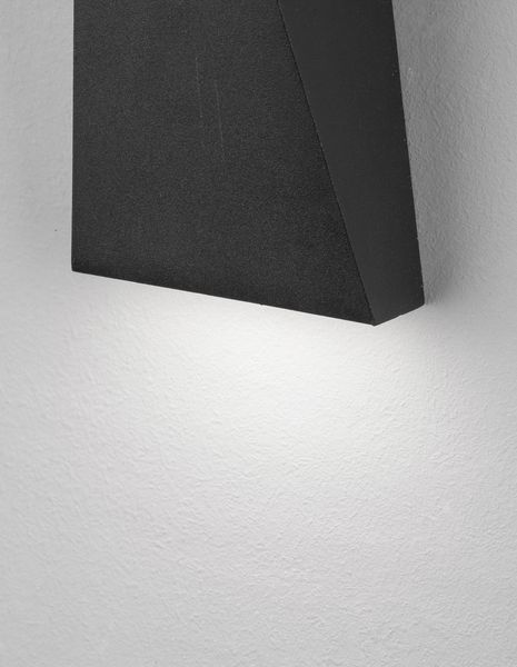 Nova Luce MILEY LED Wandleuchte Schwarz 7W IP65 Warmweiss 7,4x7,4x13,6cm 9202262