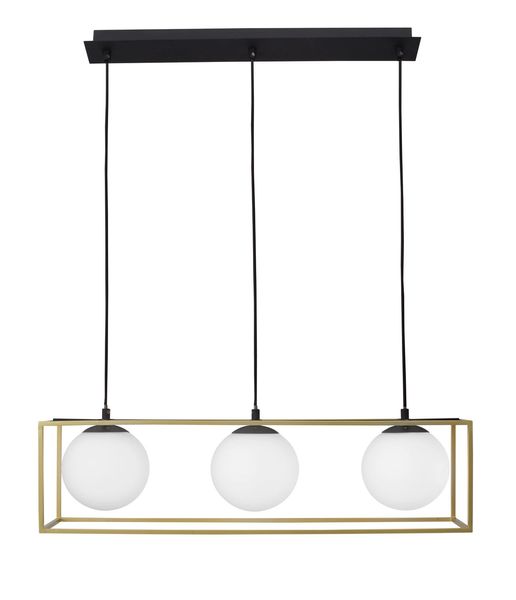 Nova Luce JULIET Pendelleuchte E14 3-fach Gold 70x18x120cm dimmbar 9206402