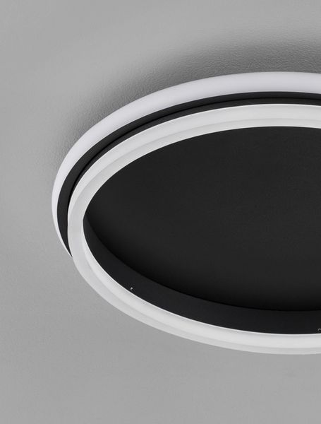 Nova Luce WILLOW LED Deckenleuchte Schwarz 38W Warmweiss 6x45cm 9212912