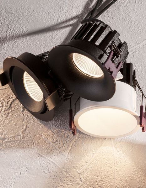 Nova Luce BLADE LED Einbauspots Weiß 12W IP65 Warmweiss 9x9x4,7cm 9232117