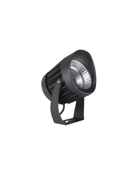 Nova Luce NORTH LED Bodenspot Schwarz 10W IP65 Warmweiss 9x9x9,5cm 9240677