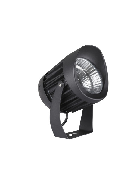 Nova Luce NORTH LED Bodenspot Schwarz 20W IP65 Warmweiss 12x12x18cm 9240678