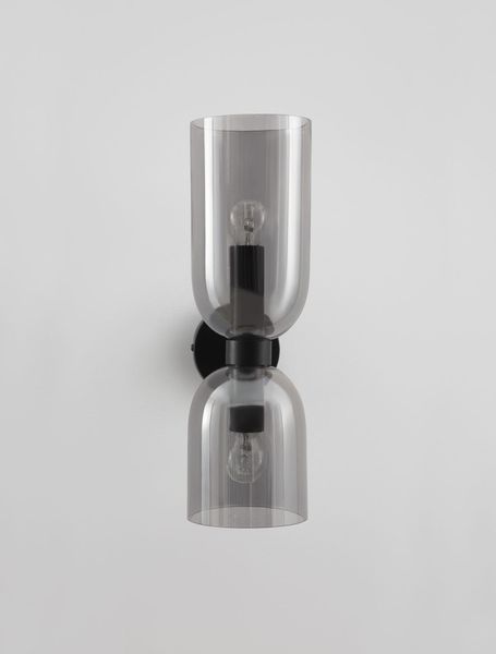 Nova Luce PALMER Wandleuchte E14 2-fach Schwarz 11,5x16,5x37,5cm dimmbar 9241110