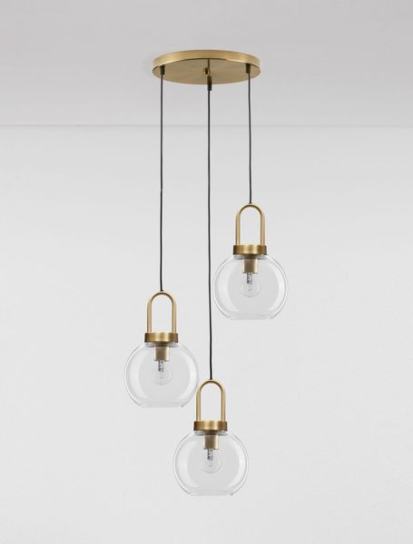 Nova Luce IRVINE Pendelleuchte E27 3-fach Gold 150x30cm dimmbar 9241190