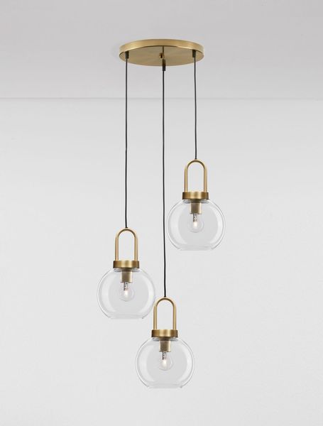 Nova Luce IRVINE Pendelleuchte E27 3-fach Gold 150x30cm dimmbar 9241190