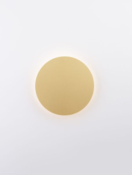 Nova Luce CYRCLE LED Wandleuchte Gold 12W Warmweiss 22x3,2x22cm 9248156