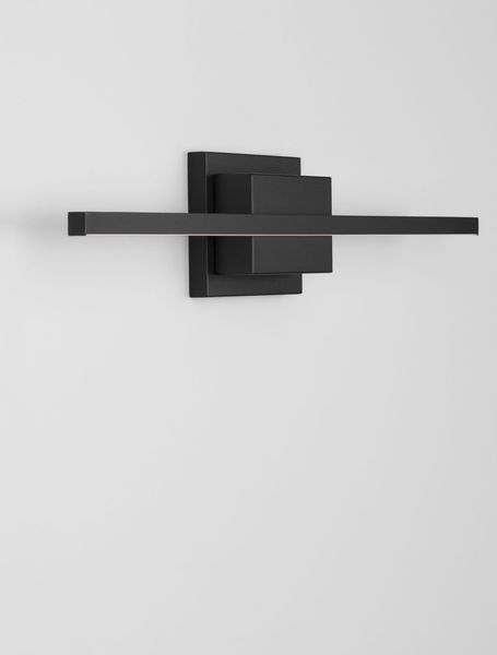 Nova Luce AZURE LED Wandleuchte Schwarz 12,5W Warmweiss 60,5x6,9x11,8cm 9267018