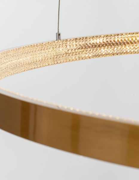 Nova Luce PRESTON LED Pendelleuchte Gold 60W Warmweiss 120x110cm dimmbar 9285110