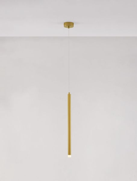 Nova Luce TRIMLE LED Pendelleuchte Gold 3W Warmweiss 150x2,5cm 9287918