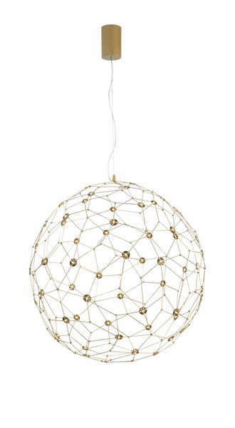 Nova Luce SOLE LED Pendelleuchte Gold 18W Warmweiss 330x80cm 9288080