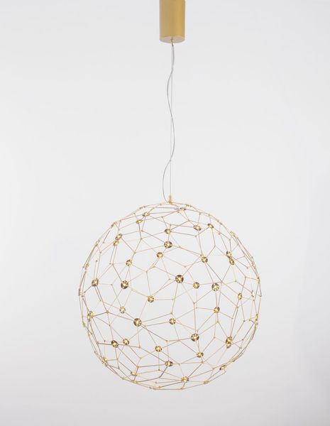 Nova Luce SOLE LED Pendelleuchte Gold 18W Warmweiss 330x80cm 9288080