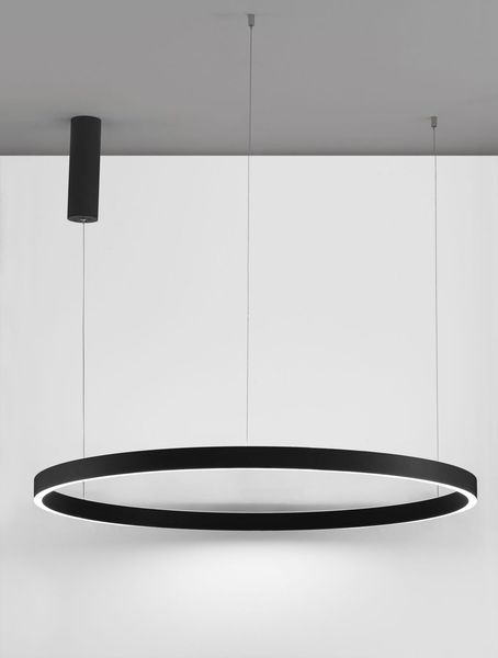 Nova Luce ELOWEN LED Pendelleuchte Schwarz 106W Warmweiss 200x98cm dimmbar 9345668