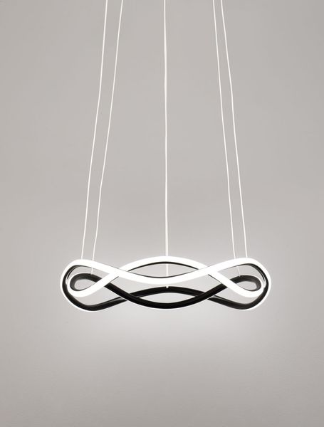 Nova Luce JINAL LED Deckenleuchte Schwarz 27W Warmweiss 120x45cm dimmbar 9348101