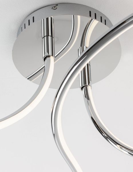 Nova Luce FUNGO LED Deckenleuchte Chrom 47W Warmweiss 98x39,5x26cm dimmbar 9357085
