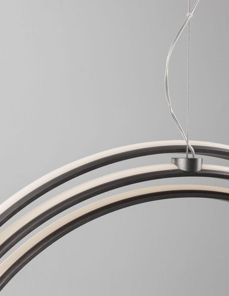 Nova Luce PERTONE LED Pendelleuchte Schwarz 63W Warmweiss 150x70cm dimmbar 9365013