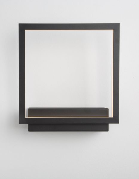 Nova Luce CORNICE LED Wandleuchte Schwarz 18W Warmweiss 21x6x25cm 9421751