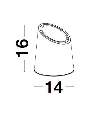 Nova Luce FOX Sockelleuchte GU10 Weiß 7W IP65 14x14x16cm dimmbar 9470582