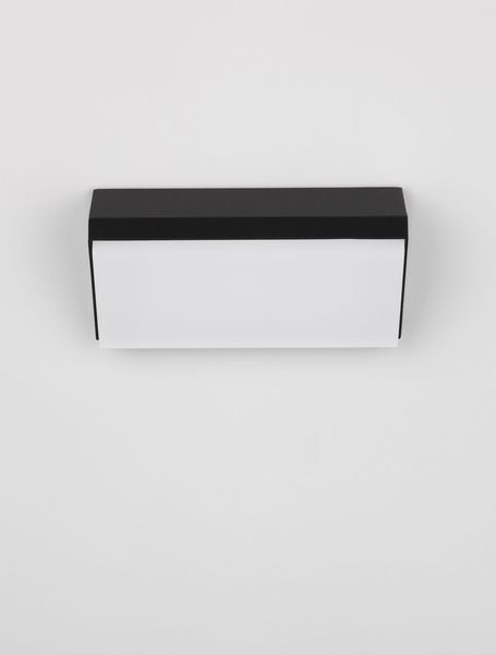 Nova Luce ZENON LED Wandleuchte Anthrazit 10W IP65 Warmweiss 18x7,5x9cm 9492610