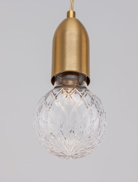 Nova Luce VEDA Pendelleuchte G9 Messing 120x9,5cm dimmbar 9536412