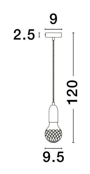 Nova Luce VEDA Pendelleuchte G9 Messing 120x9,5cm dimmbar 9536412