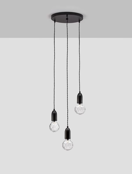 Nova Luce VEDA Pendelleuchte G9 3-fach Schwarz 150x30cm dimmbar 9536418