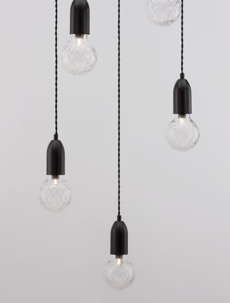 Nova Luce VEDA Pendelleuchte G9 5-fach Schwarz 150x40cm dimmbar 9536420