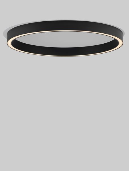 Nova Luce STING LED Deckenleuchte Schwarz 60W Warmweiss 100x4x7,8cm dimmbar 9558670