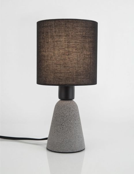 Nova Luce ZERO Tischleuchte E14 Grau 22,5x12cm 9577161